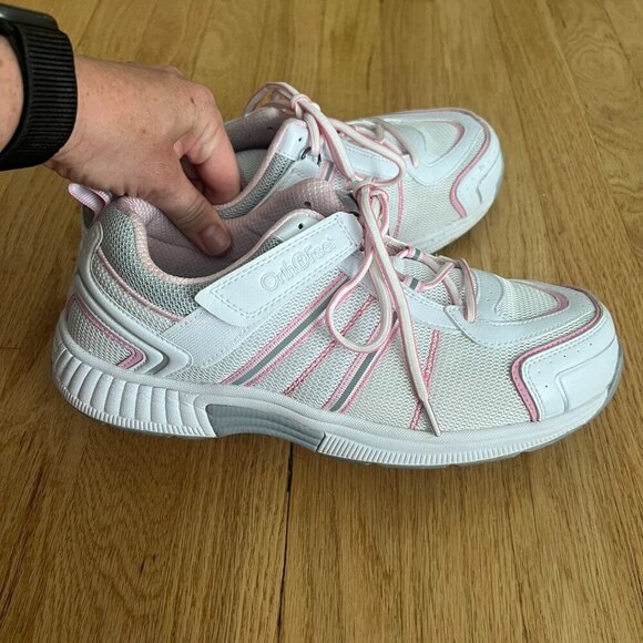 Orthofeet Tahoe BioFit Orthopedic Shoes White Pink Women's Size 10.5 D Wide - Picture 5 of 11